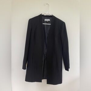 KASPER Stretch Crepe Classic Black Topper Jacket Size 6